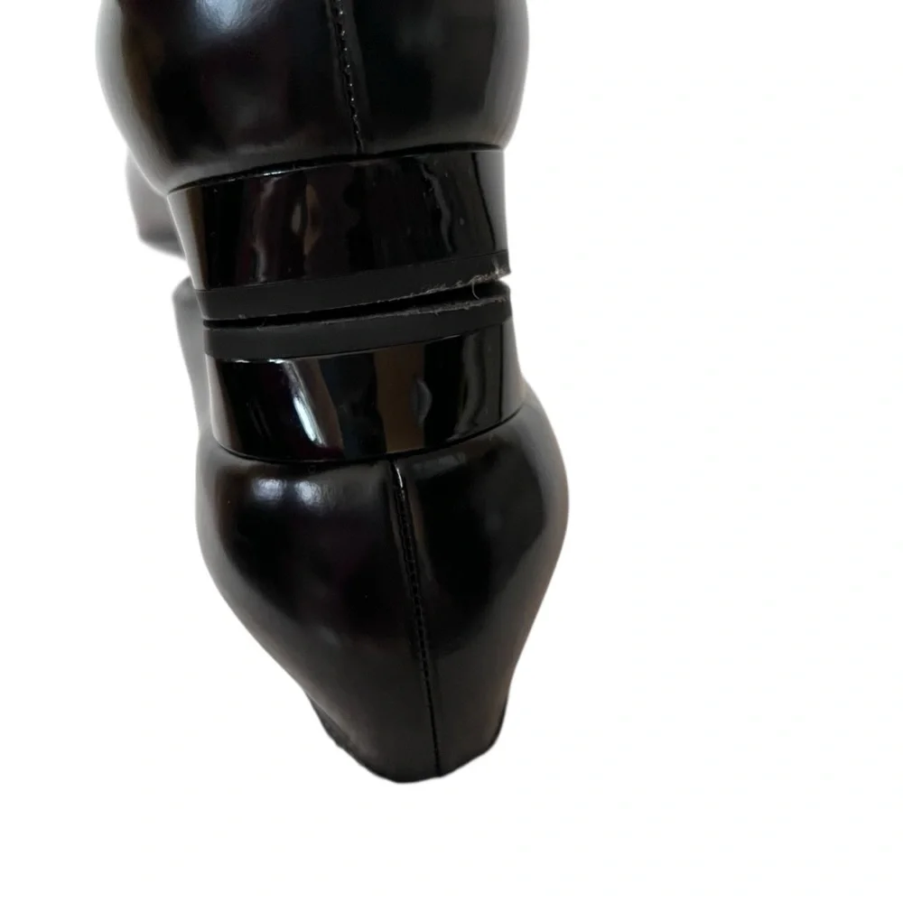 Salvatore Ferragamo Black Patent Leather Shoes size 9.5B - Picture 15 of 16